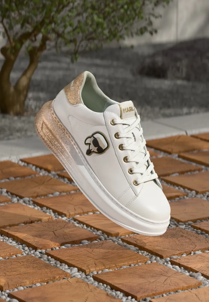 KAPRI OMBRE LACE - Sneaker low - white/gold-coloured