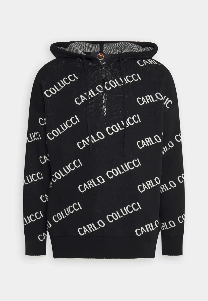KAPUZEN TROYER UNISEX - Strickpullover - black