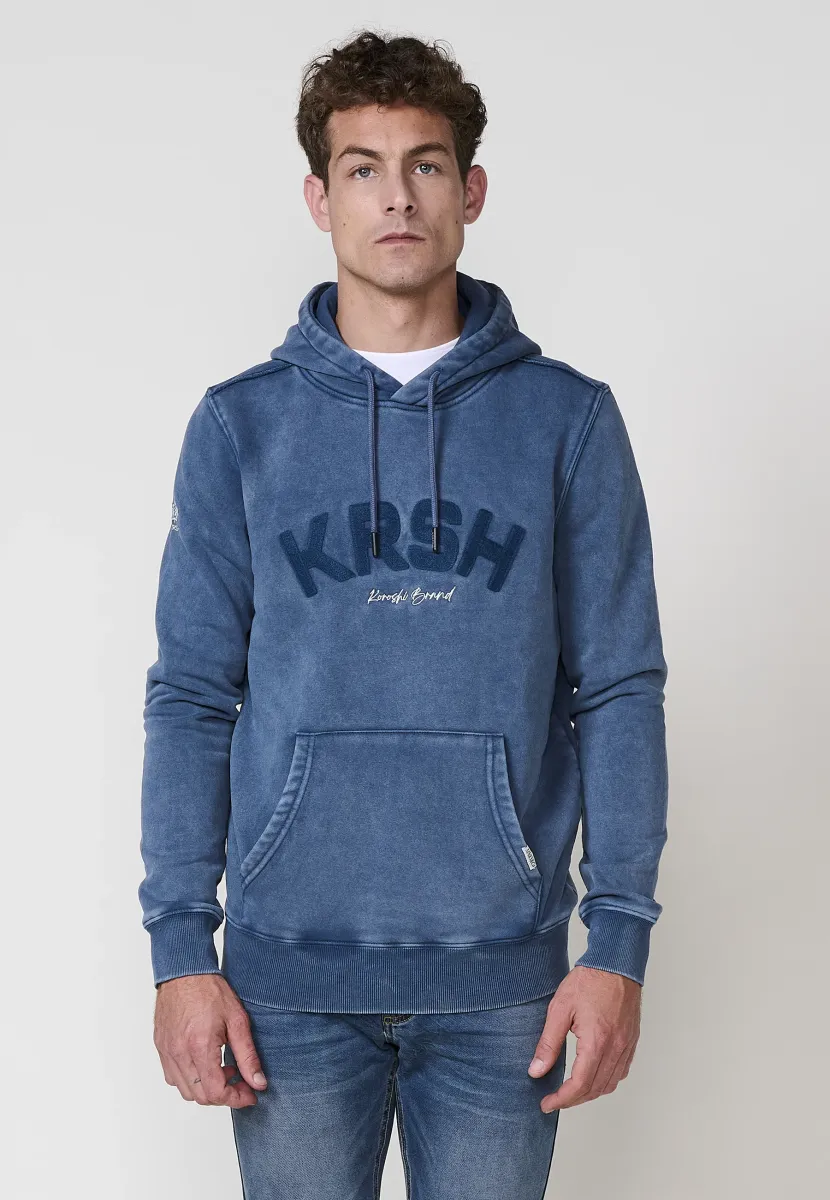 Kapuzenpullover - azul   blue