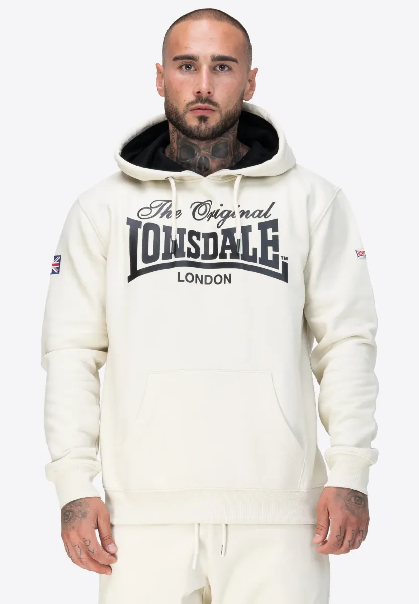 Kapuzenpullover - beige/black