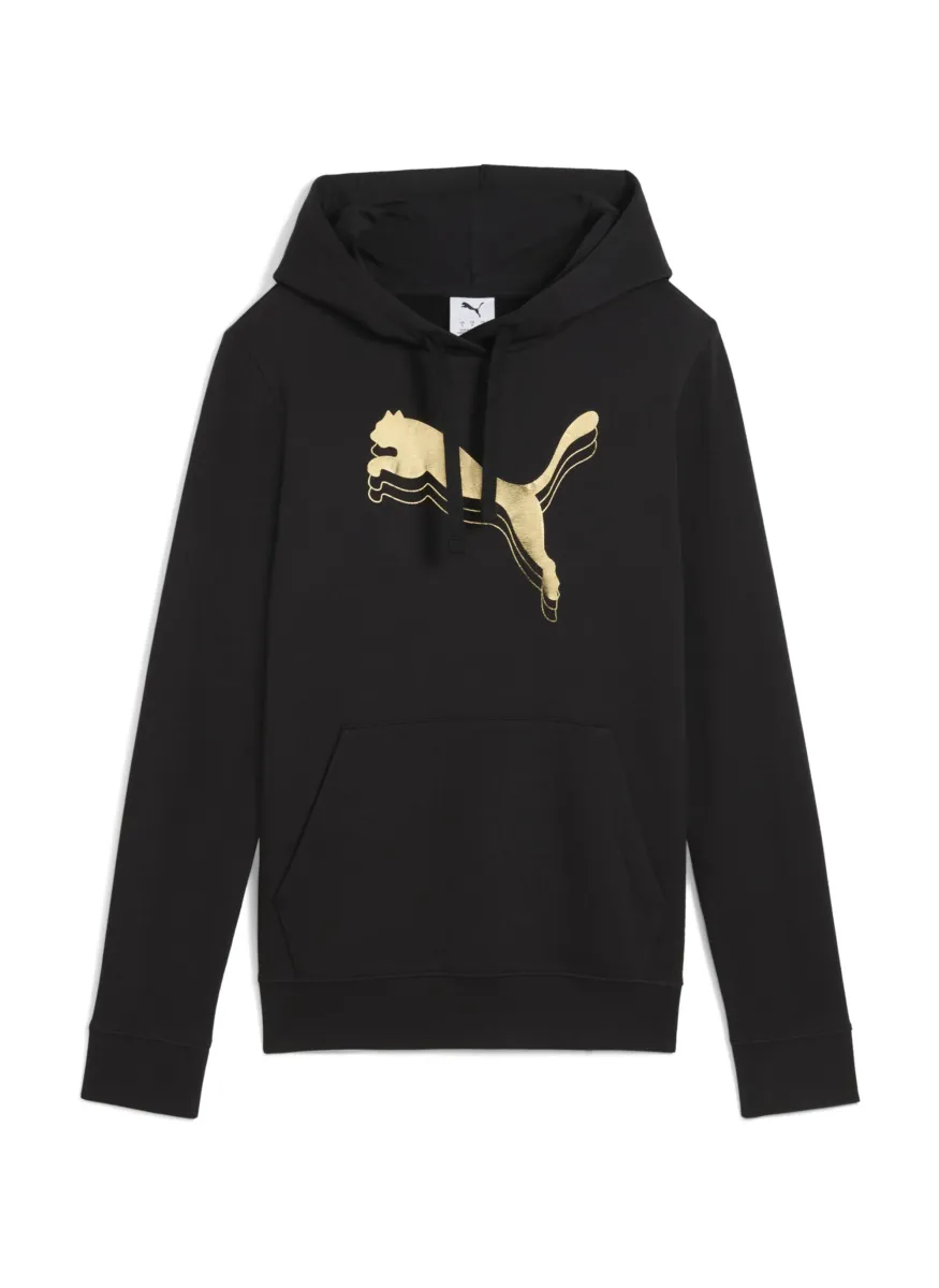 Kapuzenpullover - black-metallic gold
