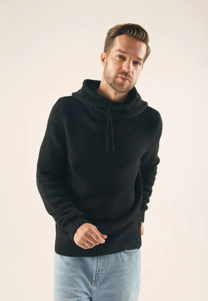 Kapuzenpullover - black