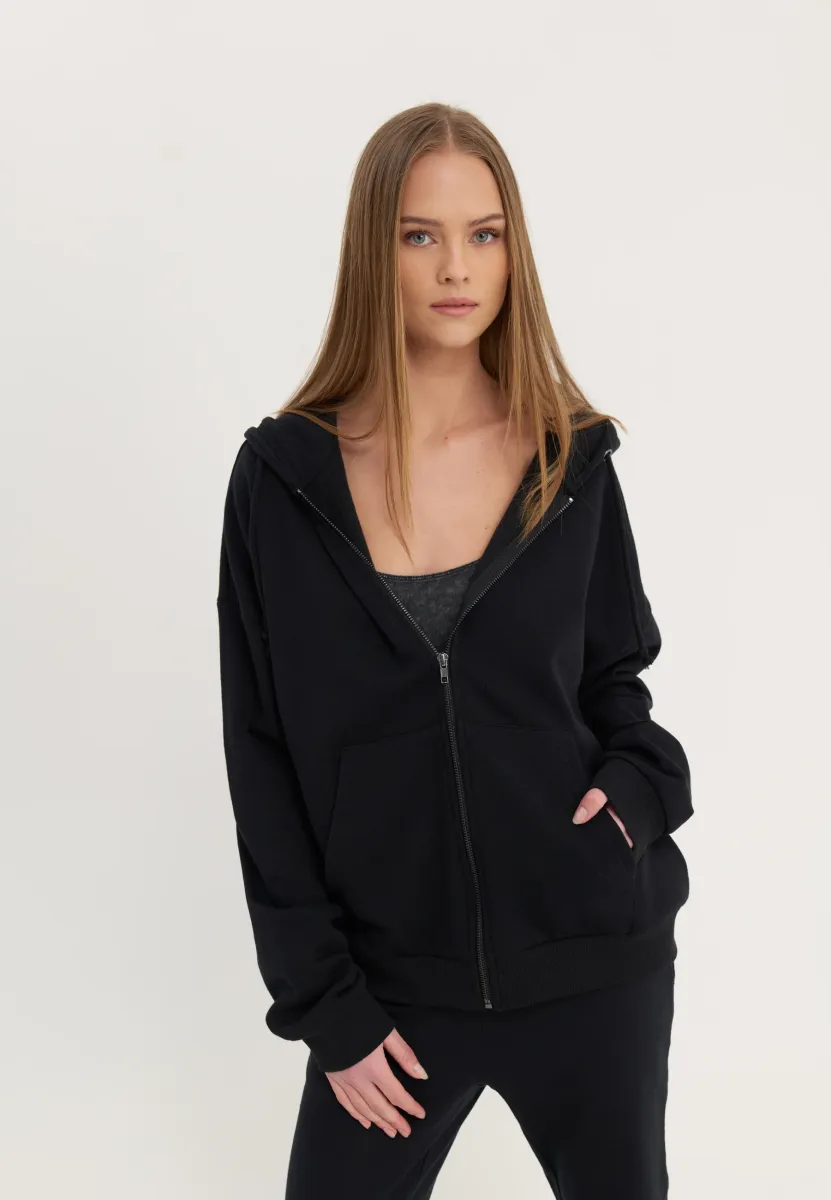 Kapuzenpullover - black