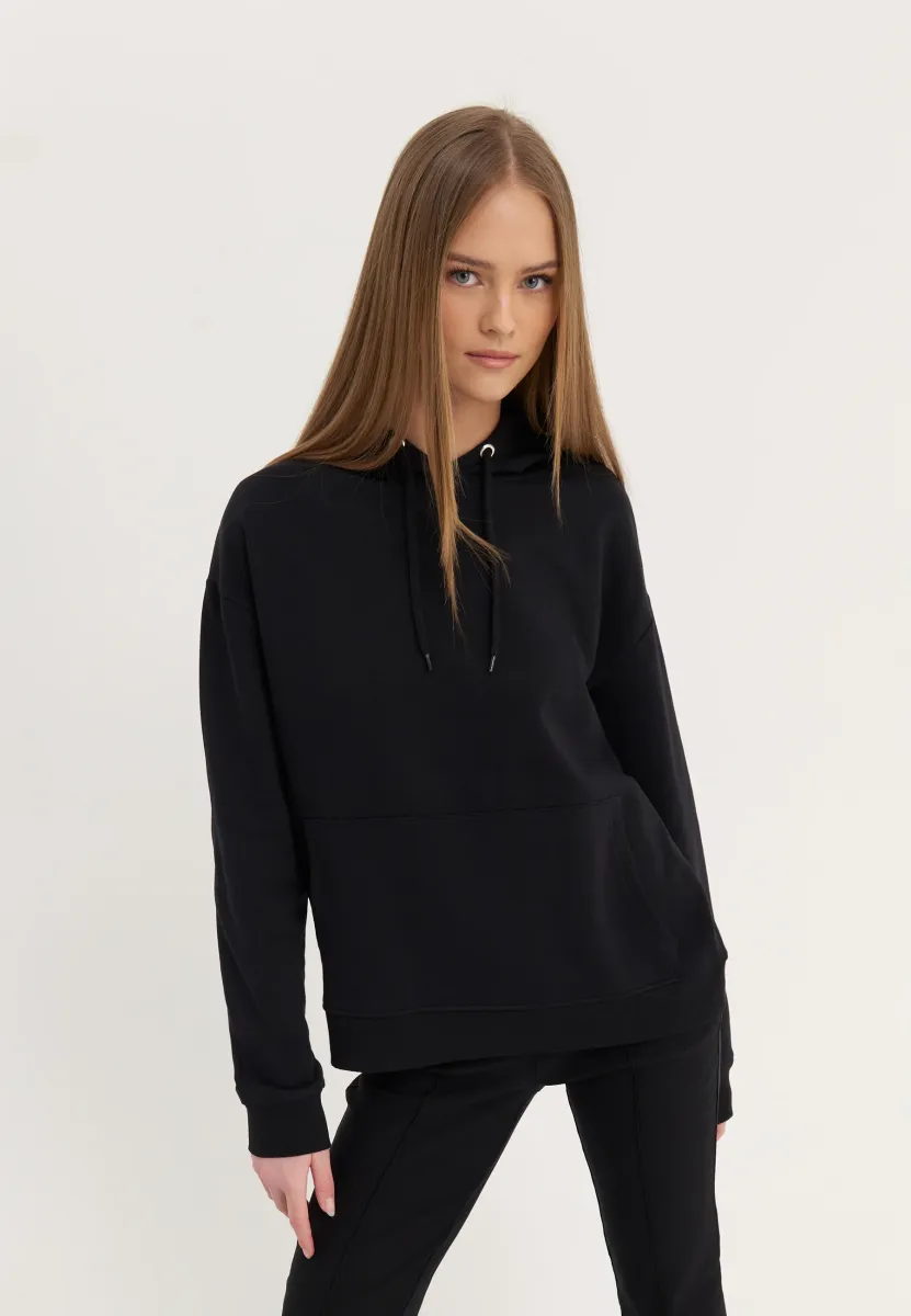 Kapuzenpullover - black