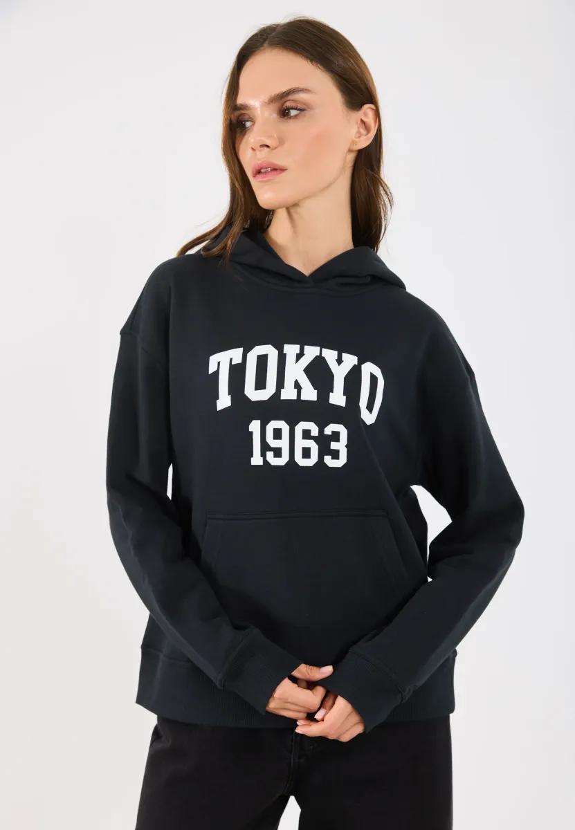 Kapuzenpullover - black