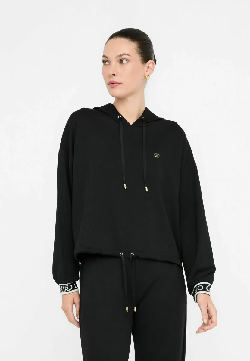Kapuzenpullover - black
