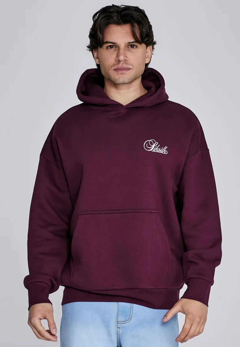 Kapuzenpullover - burgundy