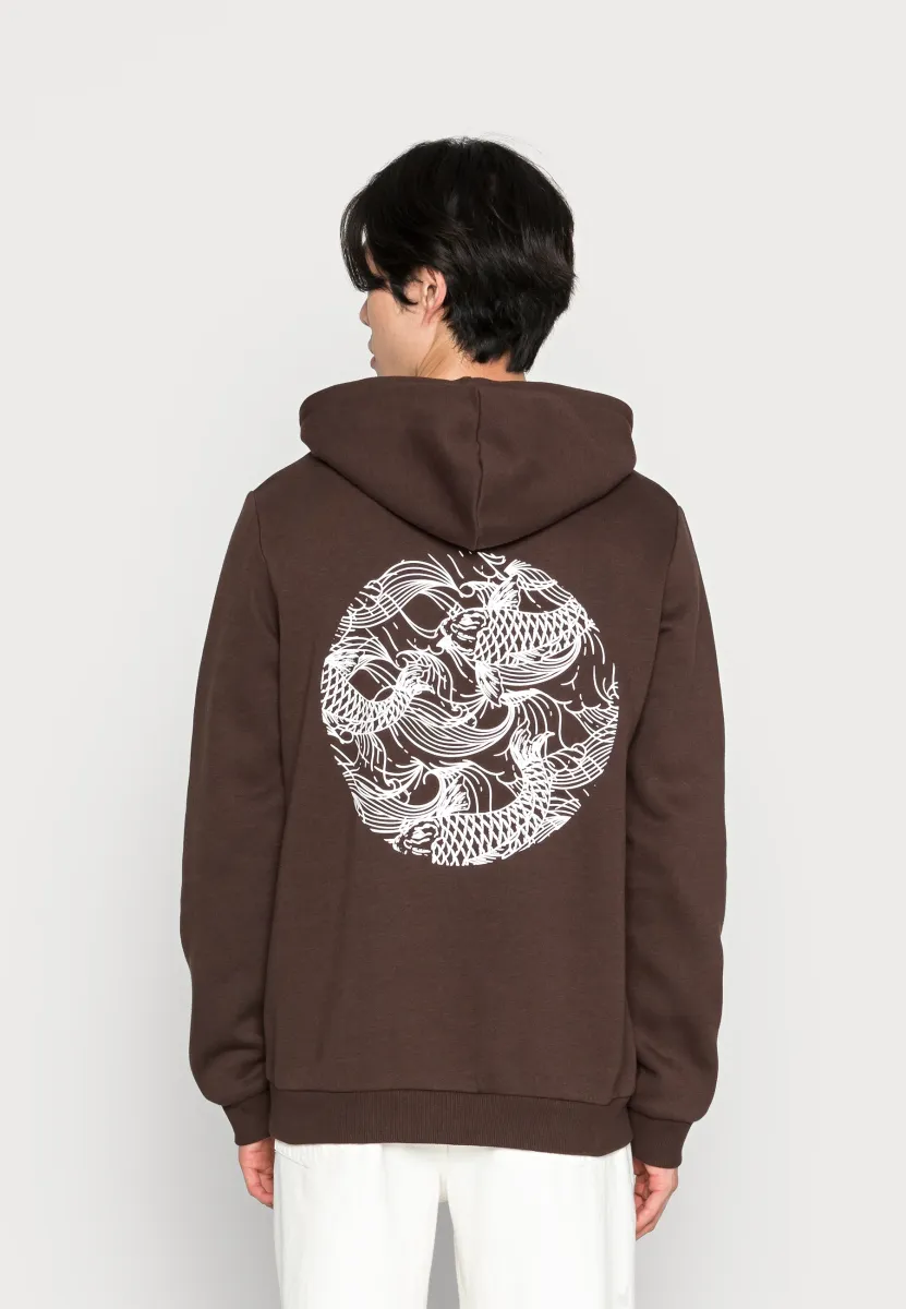 Kapuzenpullover - dark brown