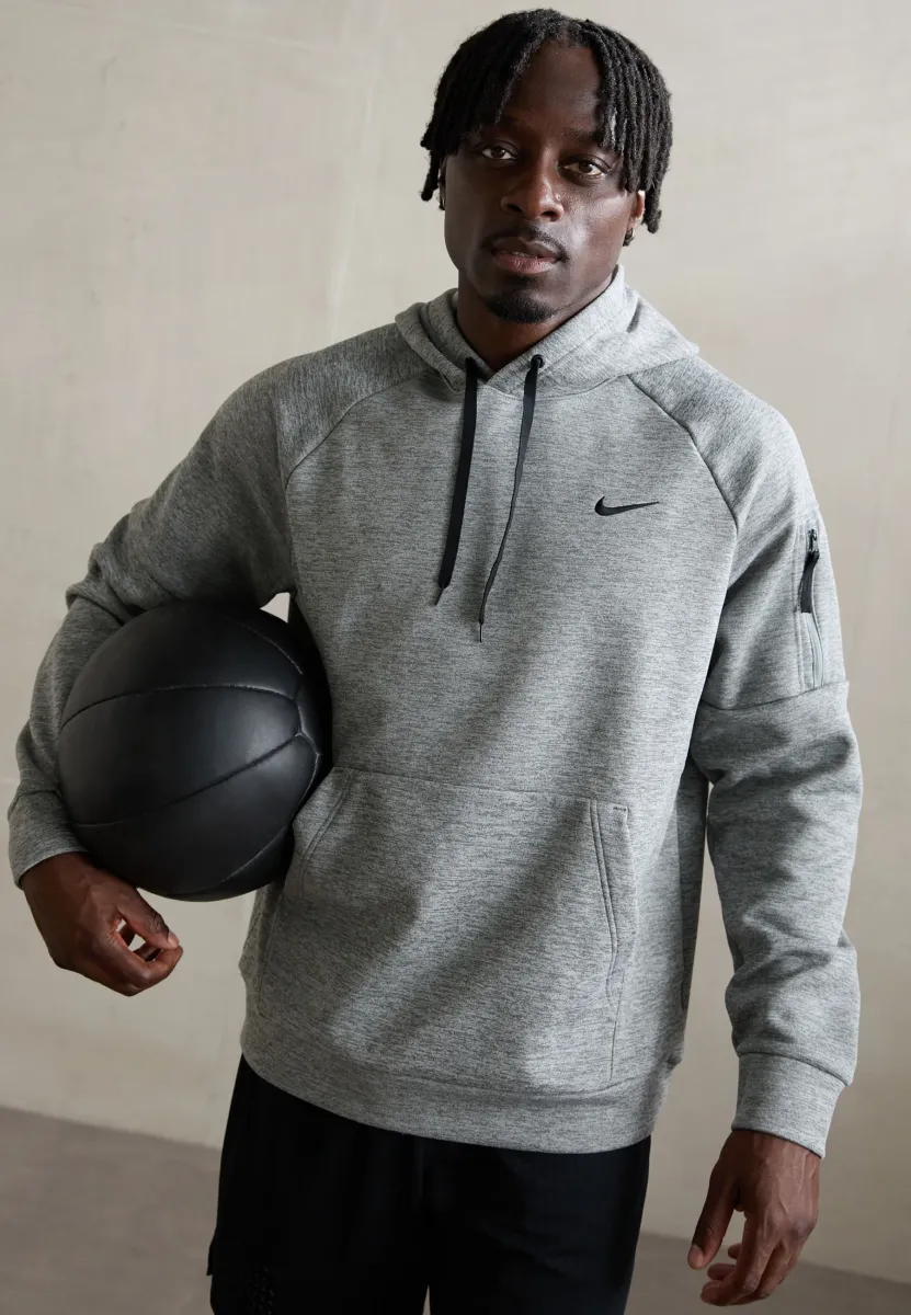 Kapuzenpullover - dark grey heather/particle grey/black