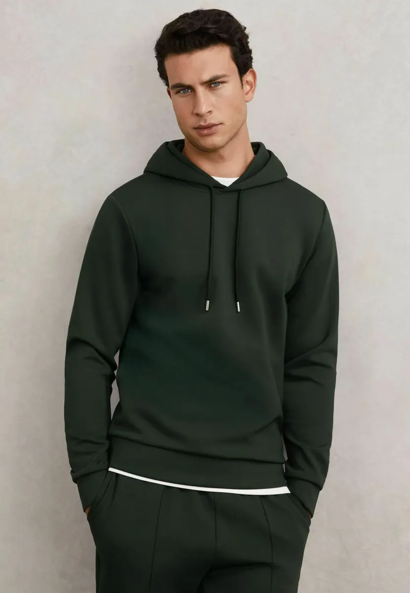 Kapuzenpullover - dark sage green