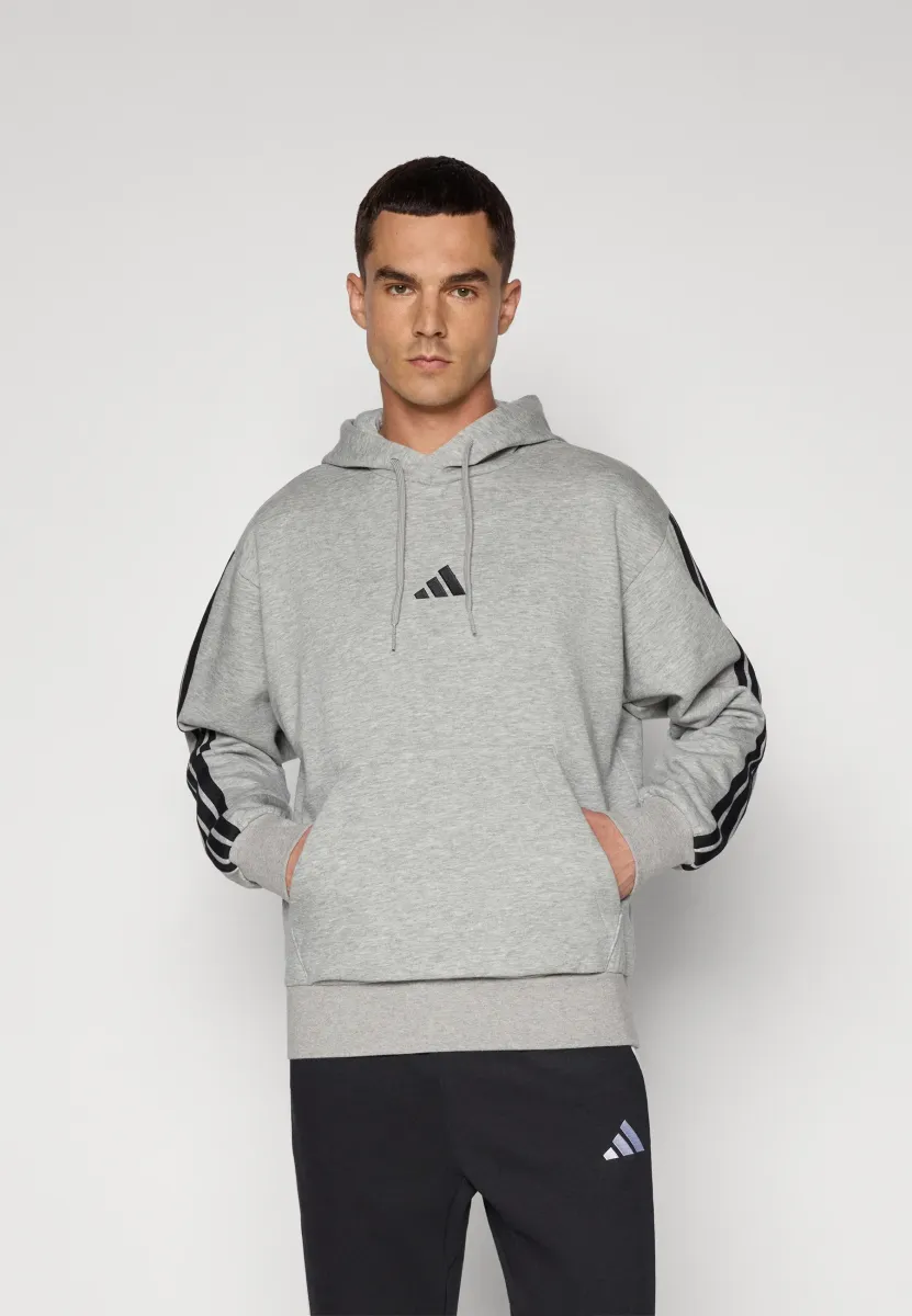 Kapuzenpullover - medium grey heather/black