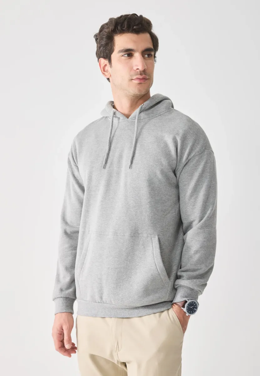 Kapuzenpullover - mottled grey