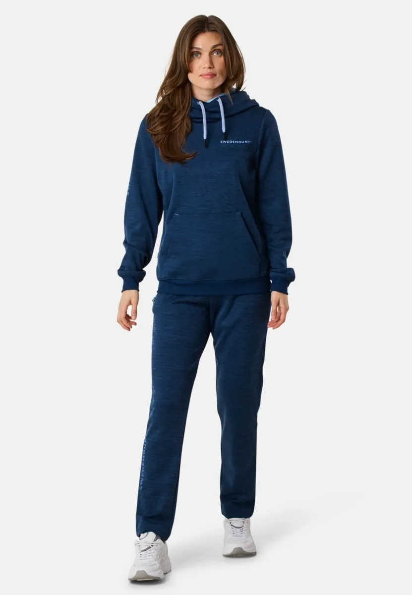 Kapuzenpullover - navy melange lt blue