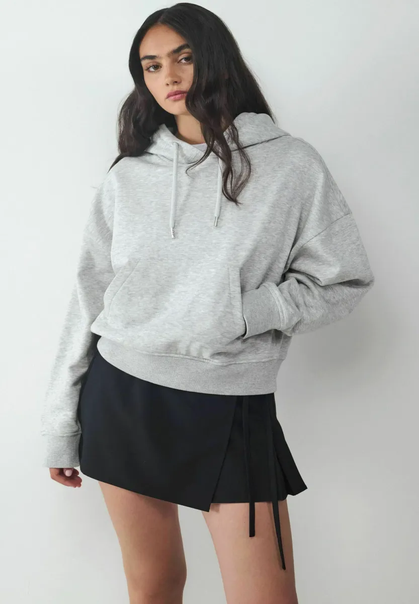 Kapuzenpullover - super light grey melange