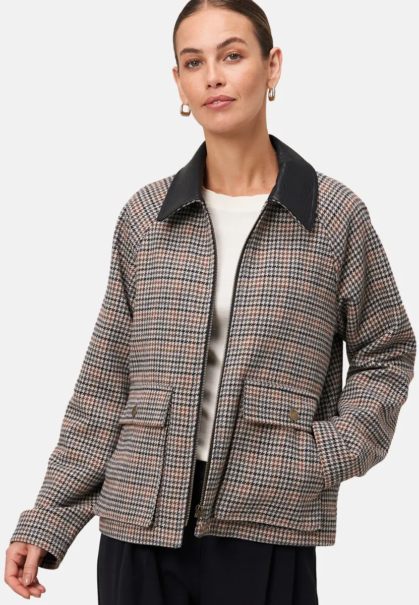KARIERT - Leichte Jacke - beigebrown