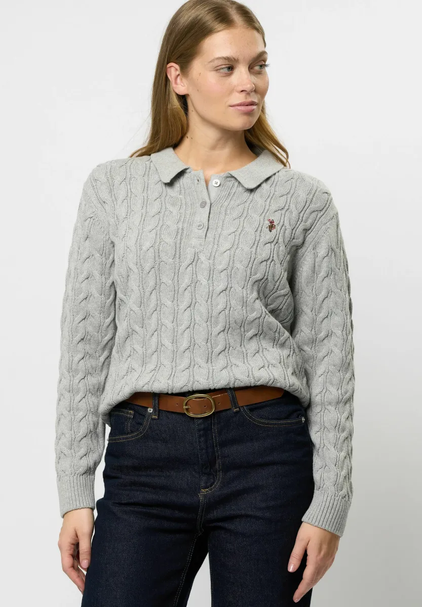 KARIN - Strickpullover - greymelange