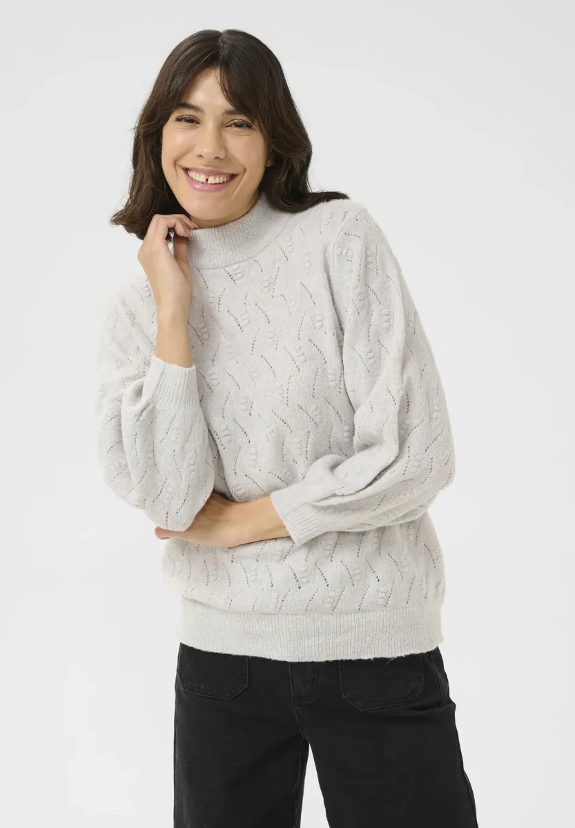 KARITA  - Strickpullover - light grey melange