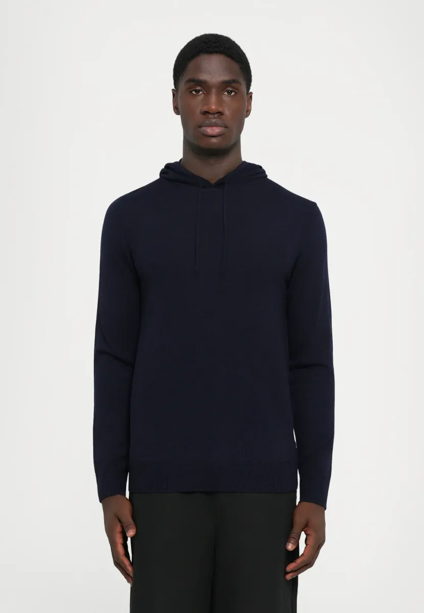 KARL HOODIE - Strickpullover - navy