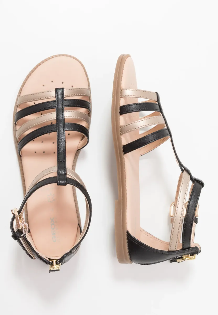 KARLY GIRL - Riemensandalette - black/platinum