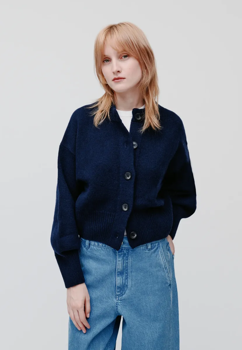 KARMA - Strickjacke - dark navy