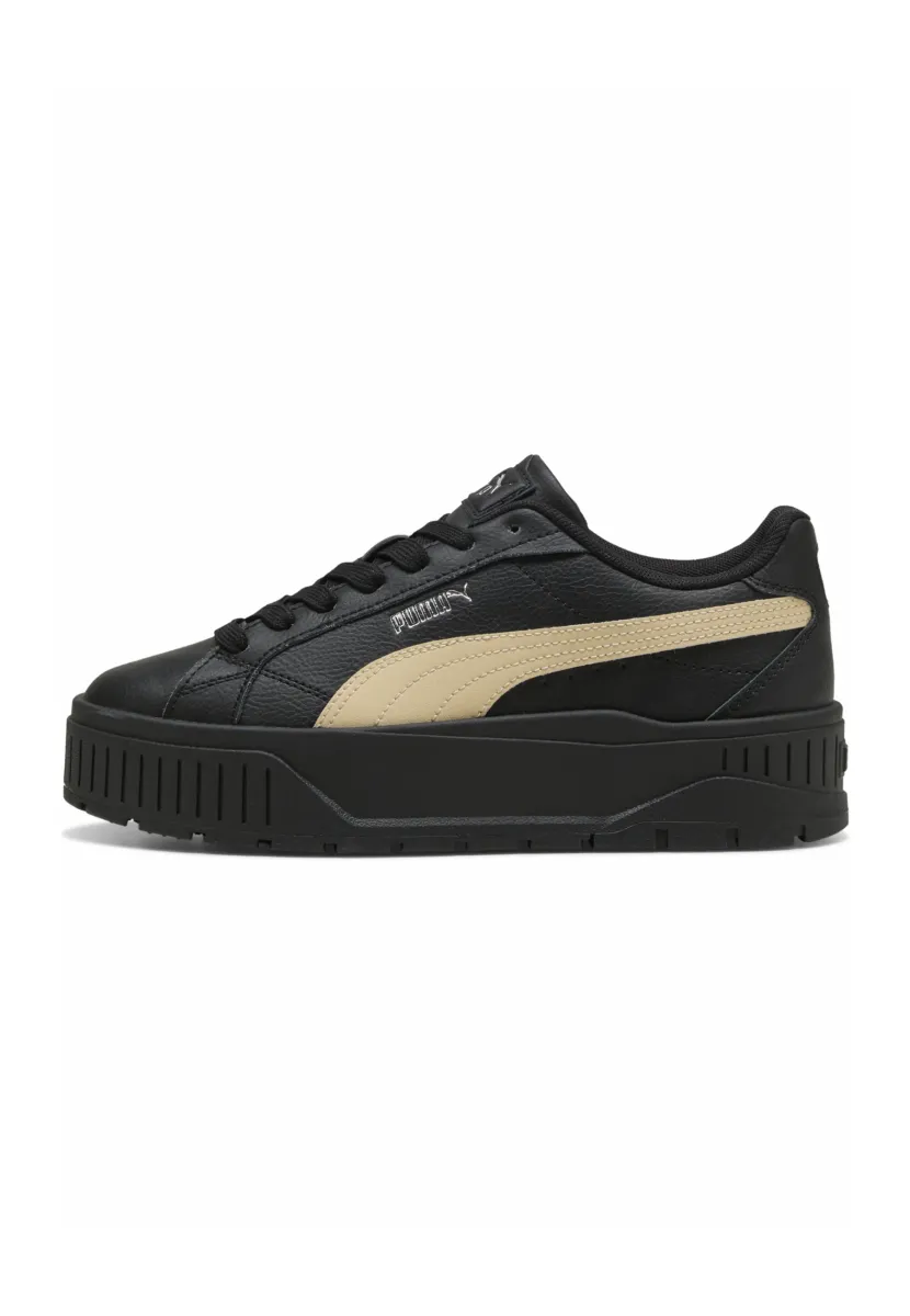 KARMEN - Sneaker low - black canvas silver
