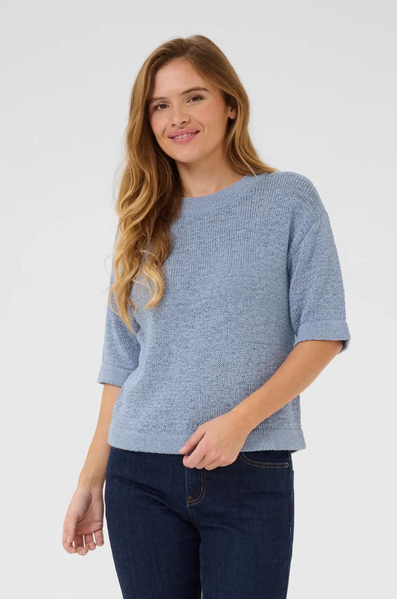 KASEVITA  - Strickpullover - soft chambray
