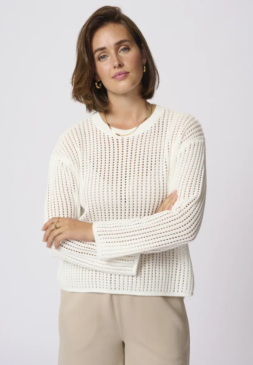 KASOLAR - Strickpullover - chalk