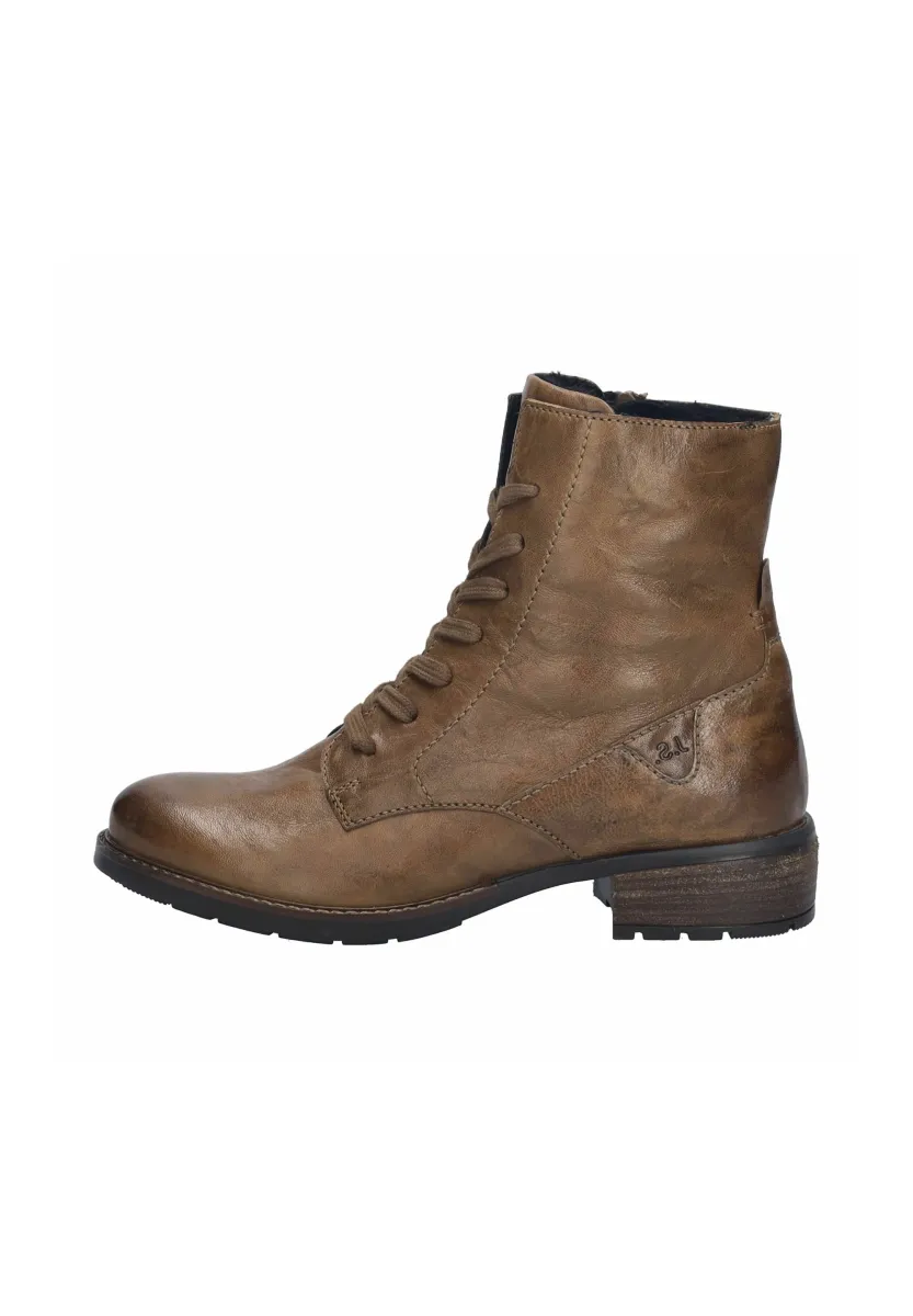 KATE - Schnürstiefelette - cognac