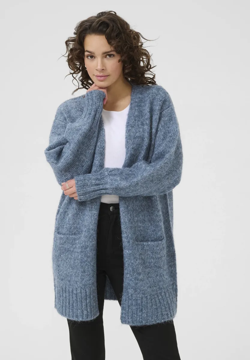 KATRINA KNIT CARDIGAN - Strickjacke - bering sea melange