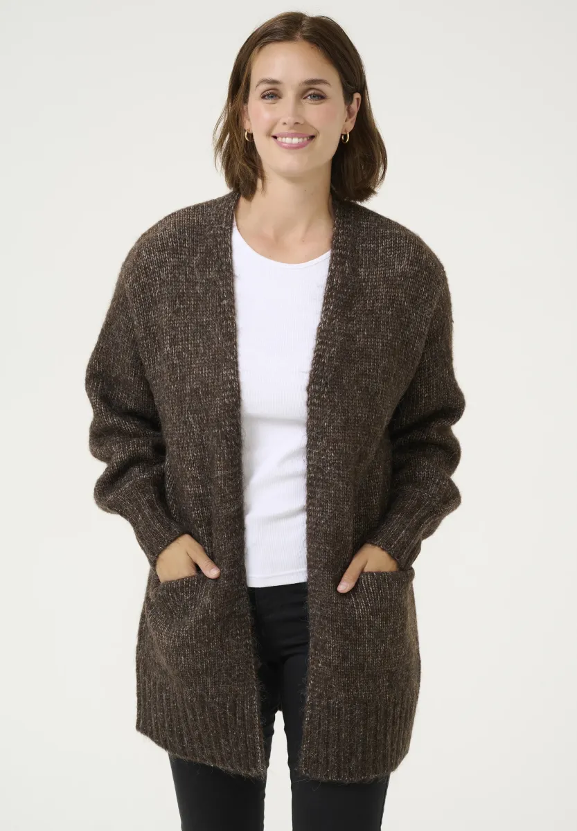 KATRINA KNIT CARDIGAN - Strickjacke - java melange