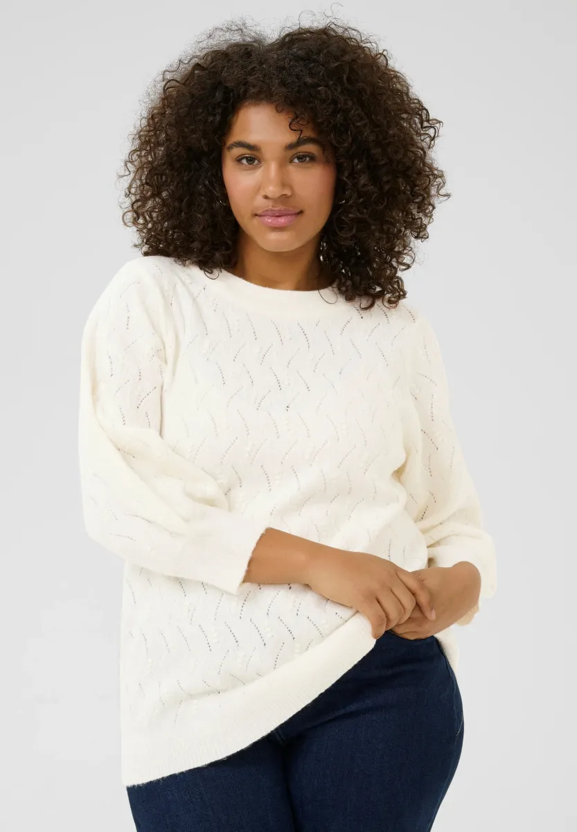 KCANITA - Strickpullover - chalk