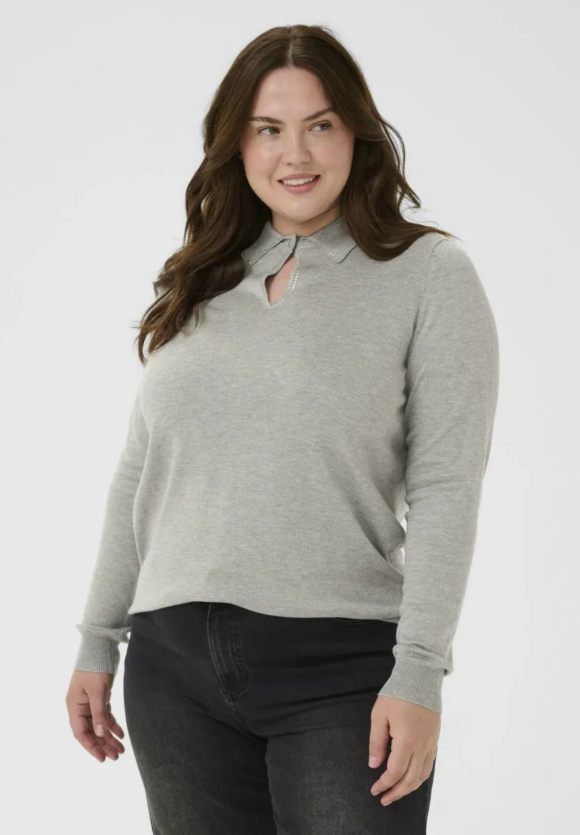KCjanna Pullover - Strickpullover - grey melange