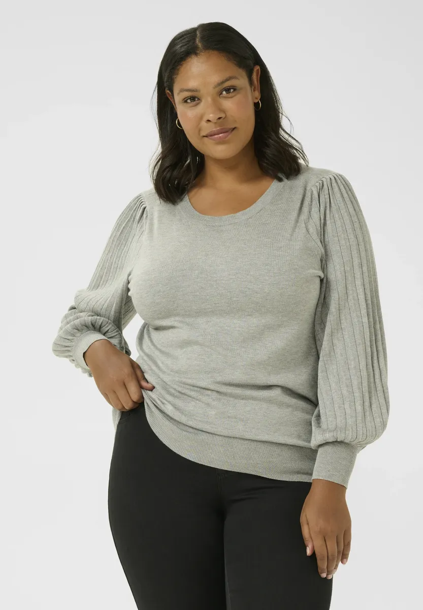 KCLONI KNIT PULLOVER - Strickpullover - grey melange
