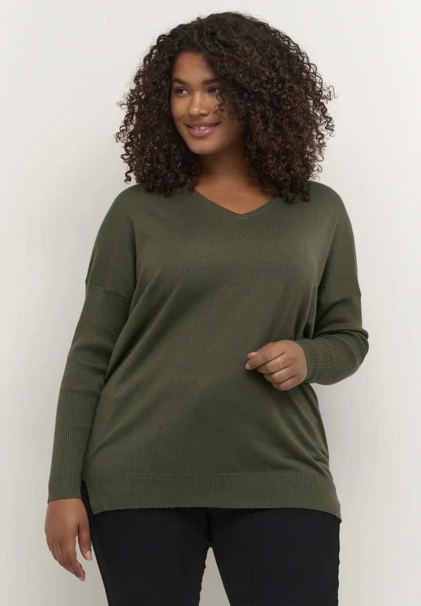 KCMACHI - Strickpullover - grape leaf