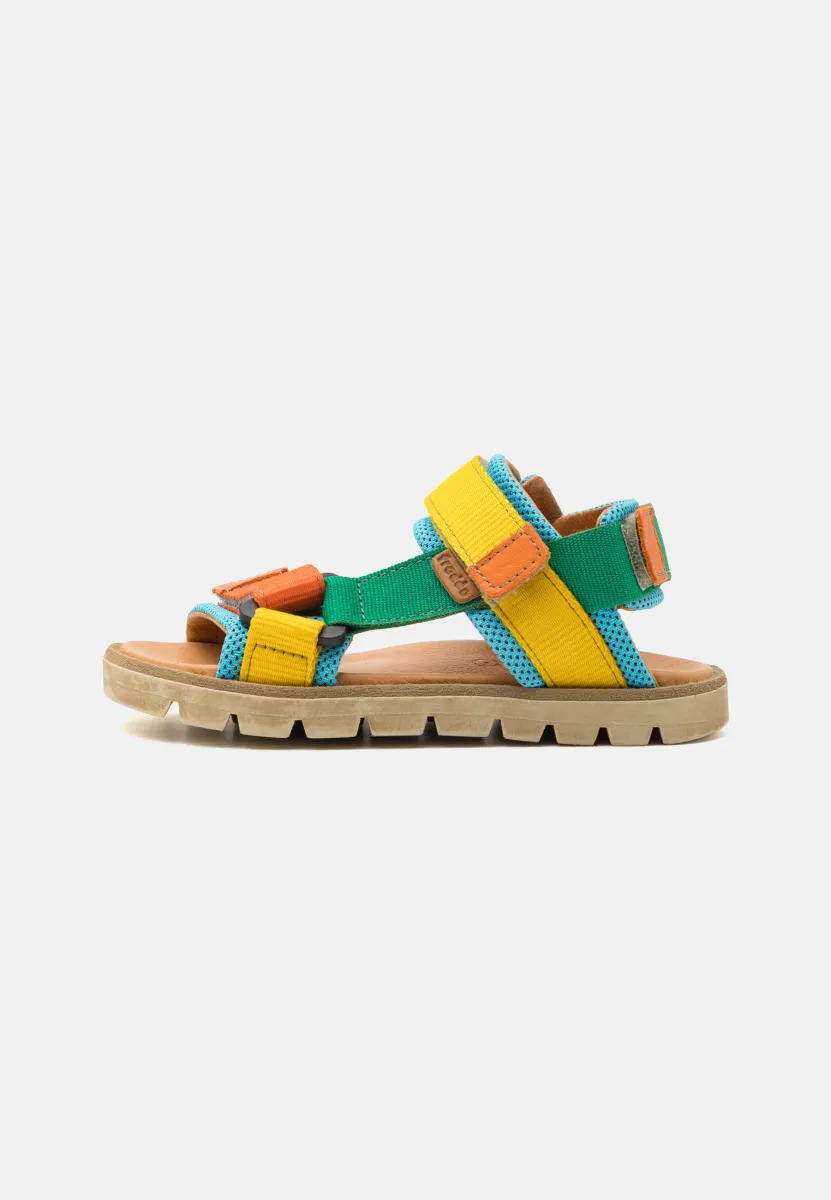 KE FLASH - Riemensandalette - blue/yellow