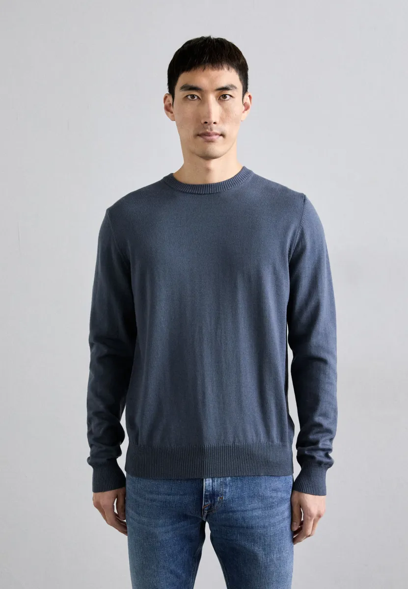 KEANE CREW NECK - Strickpullover - ombre blue