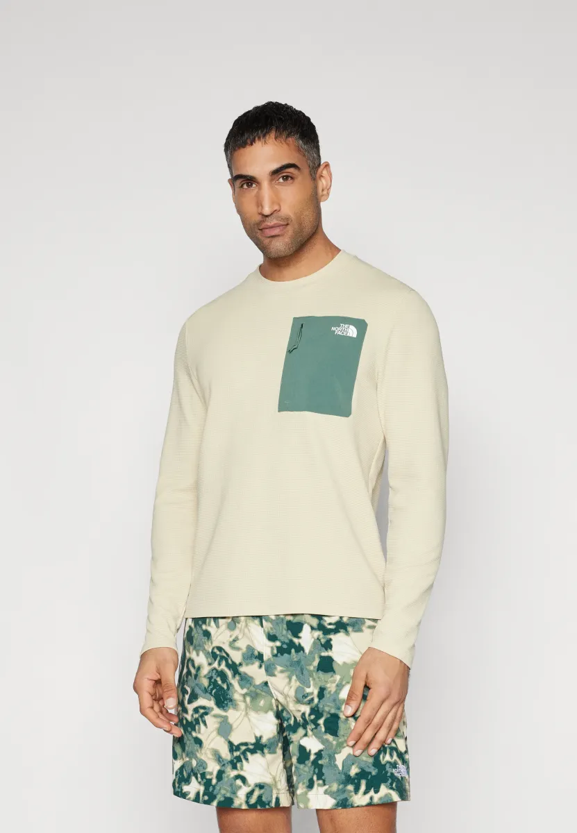 KECHA CREW - Langarmshirt - gravel/duck green
