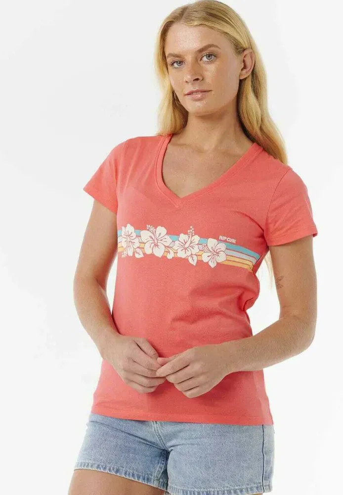KEEPSAKES V-NECK            - T-Shirt print - watermelon