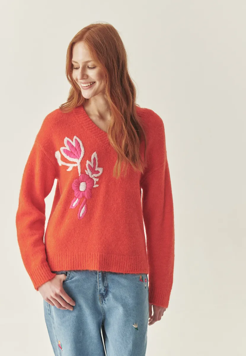 KEI - Strickpullover - orange