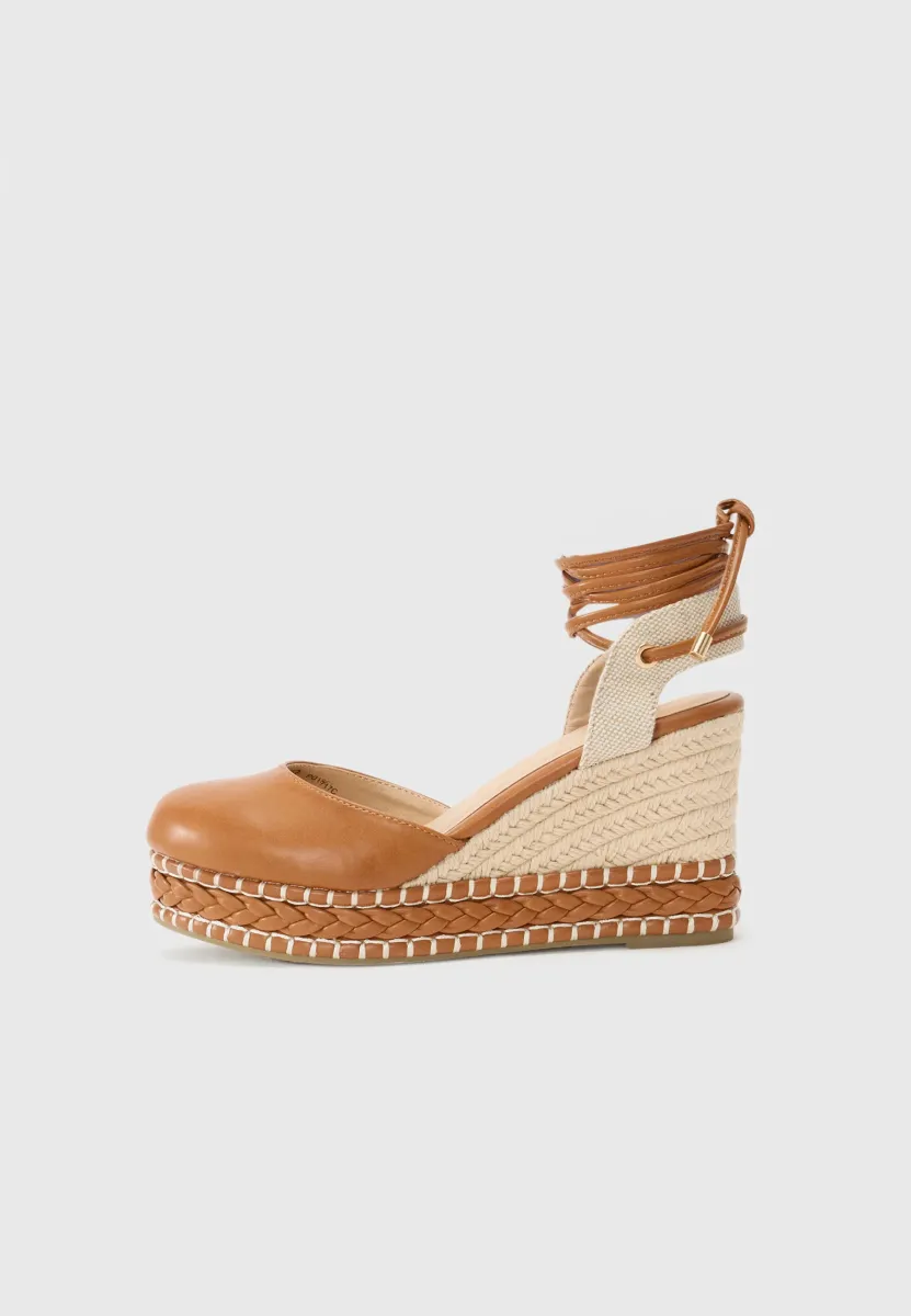 Keilpumps - cognac