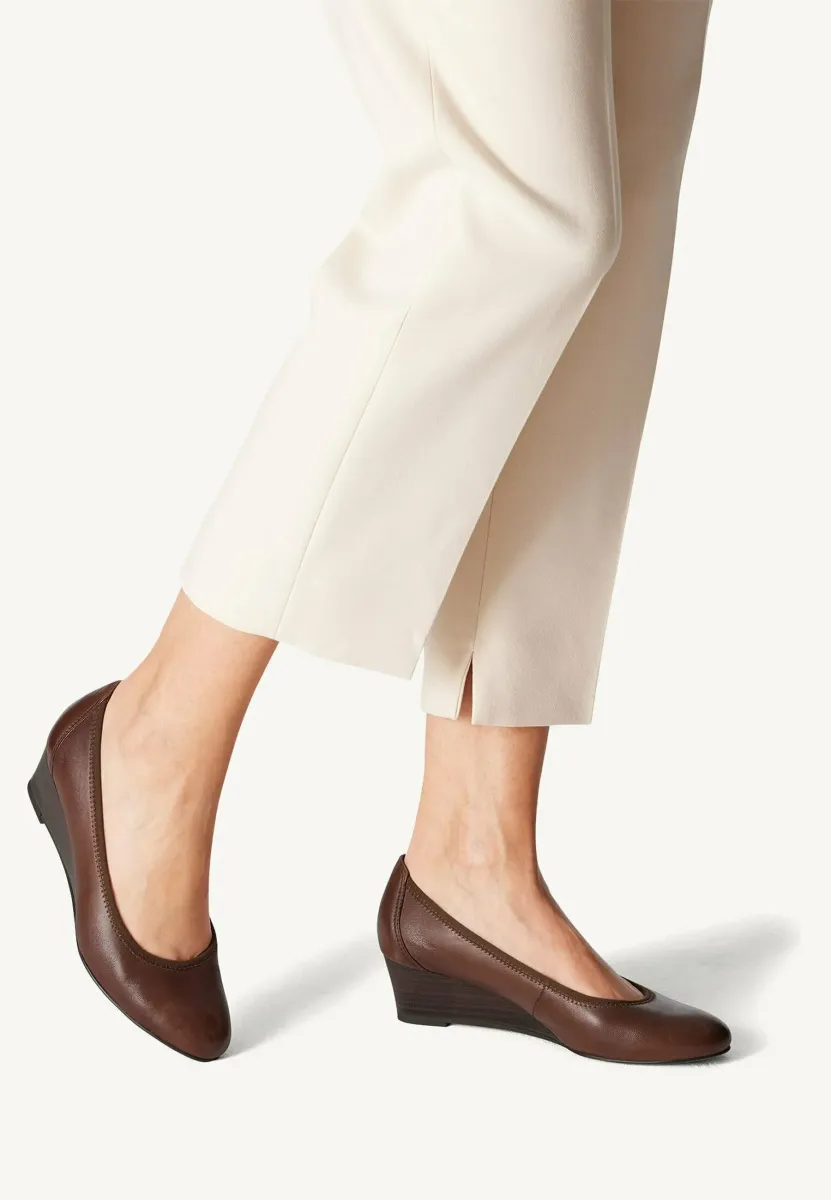 Keilpumps - muscat leather