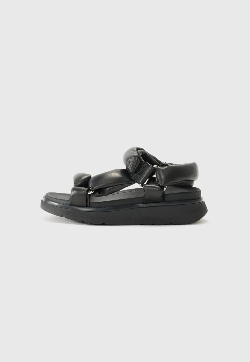Keilsandalette - all black