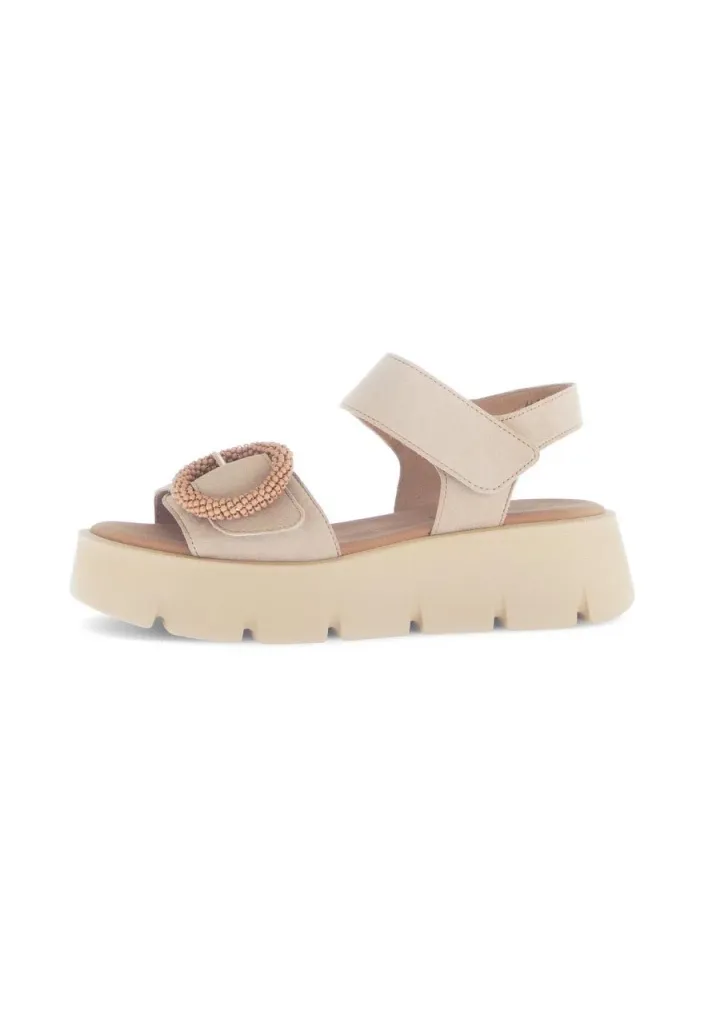 Keilsandalette - beige
