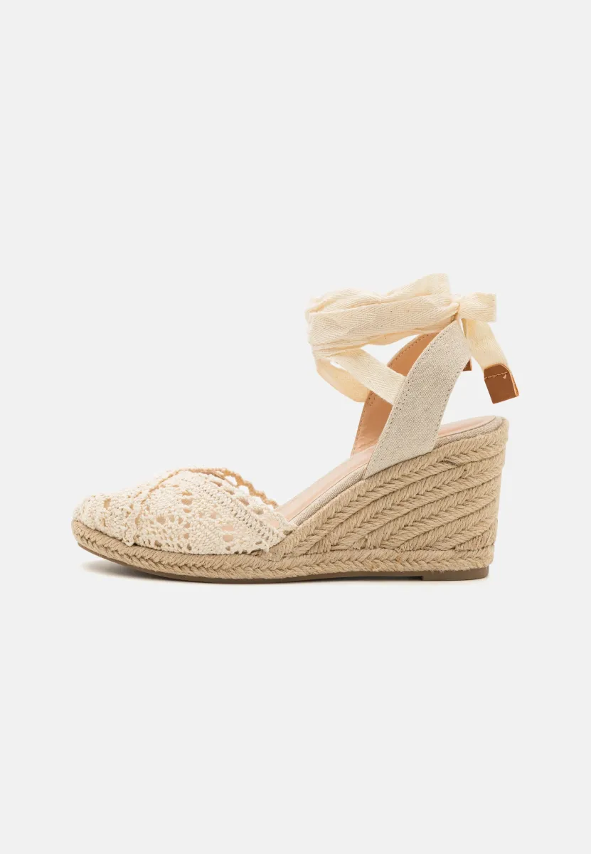 Keilsandalette - beige