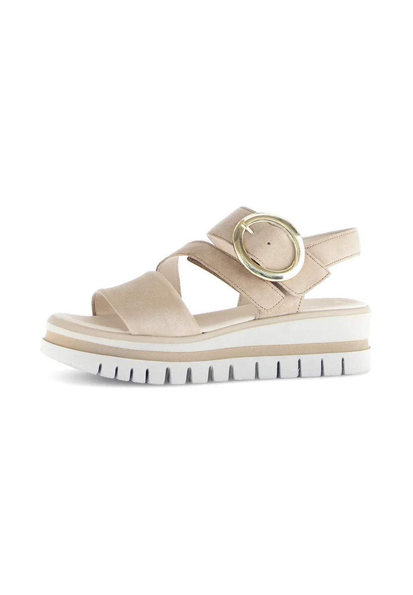 Keilsandalette - beige