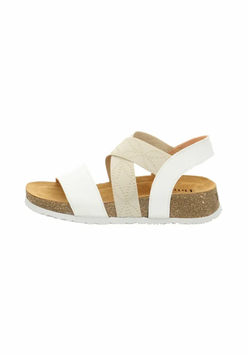 Keilsandalette - bianco