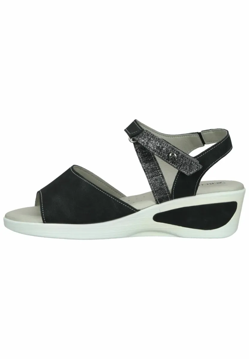 Keilsandalette - black