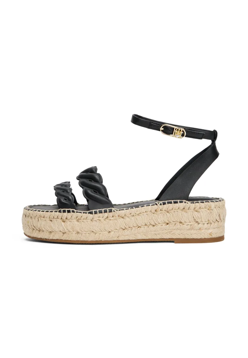Keilsandalette - black