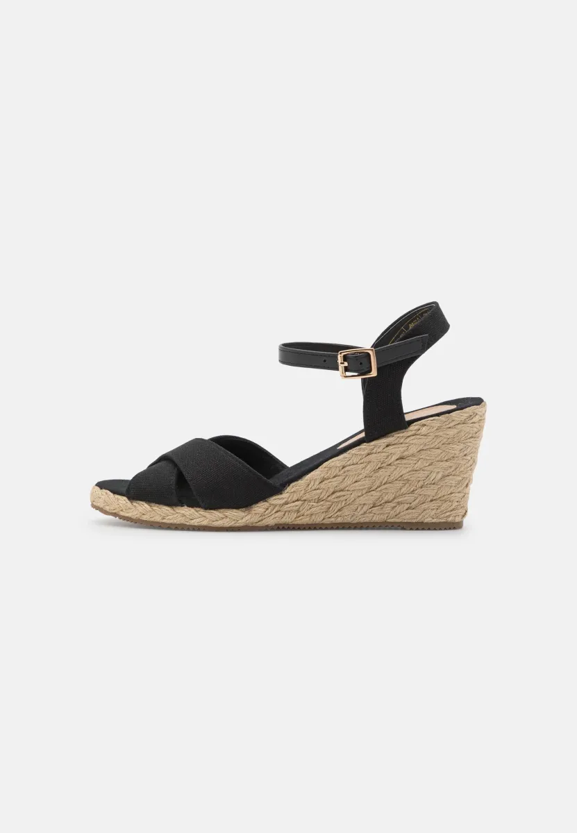 Keilsandalette - black