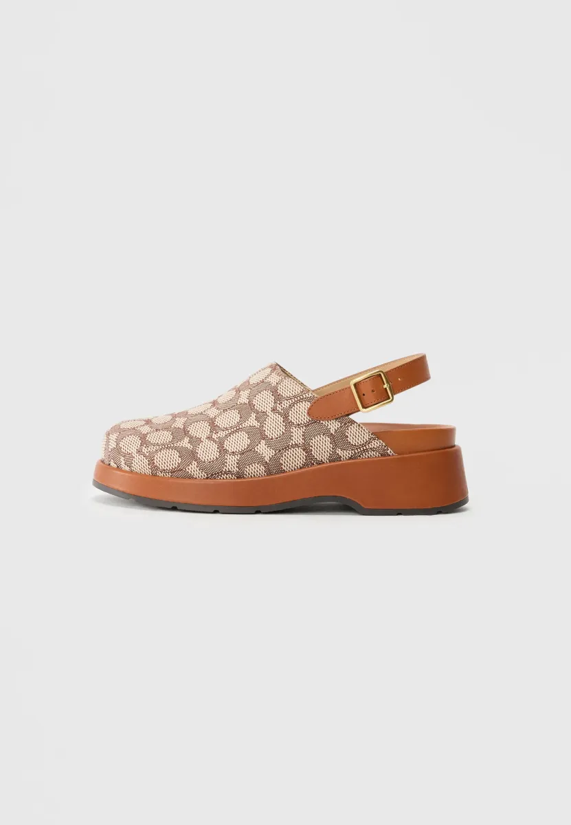 Keilsandalette - cocoa/burnished amber